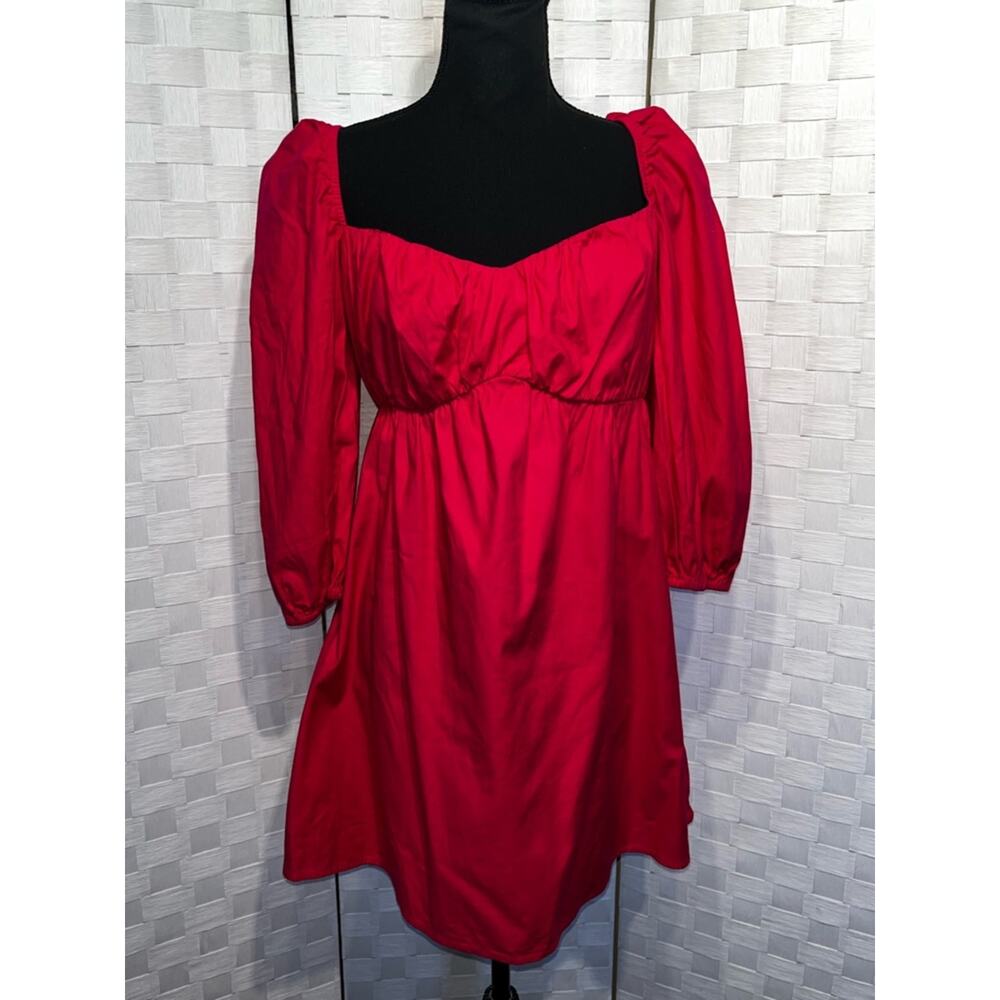 Reformation Farley Corvette Pink Babydoll Mini Dress Women’s Size 8 Ditsy - Picture 2 of 11